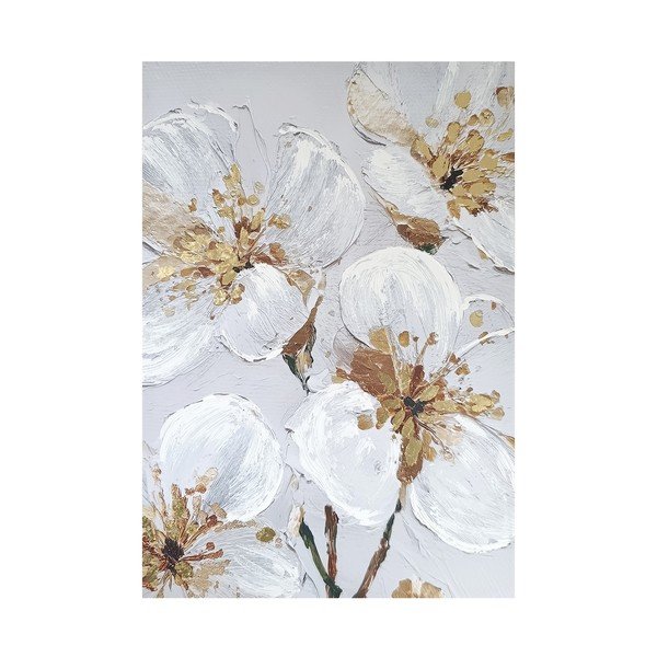 Paveikslas su rankomis dažytais elementais 70x100 cm Petal Glow – Styler