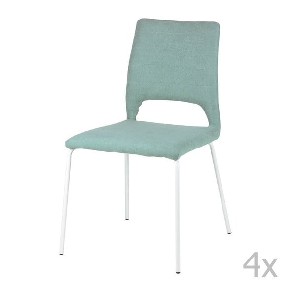 4 mėtų žalios spalvos valgomojo kėdžių rinkinys "sømcasa Lena