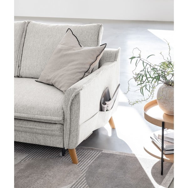 Sulankstoma kampinė sofa smėlio spalvos (su kairiuoju kampu) Charming Charlie – Miuform-image-4