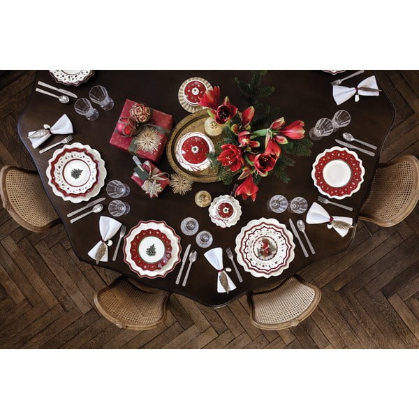 Balta ir raudona porcelianinė kalėdinė lėkštė Toy´s Delight Villeroy&Boch, ø 24 cm-image-3