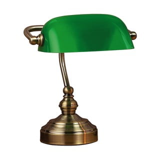 Žalia stalinė lempa Markslöjd Bankers, 25 cm aukščio