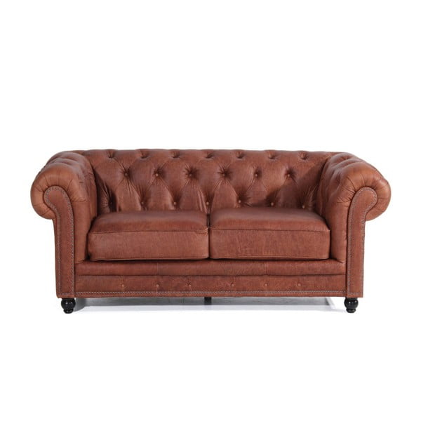 Šviesiai ruda odinė sofa "Max Winzer Orleans", 196 cm
