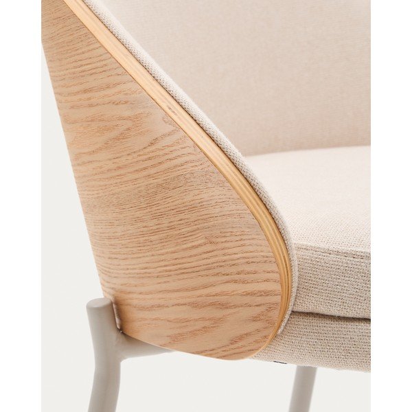 Smėlio spalvos/šviesios natūralios spalvos baro taburetė (sėdynės aukštis 65 cm) Eamy – Kave Home-image-4