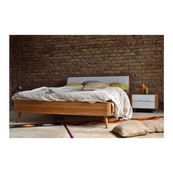 Lova iš ąžuolo medienos Gazzda Ena, 160 x 200 cm-image-4