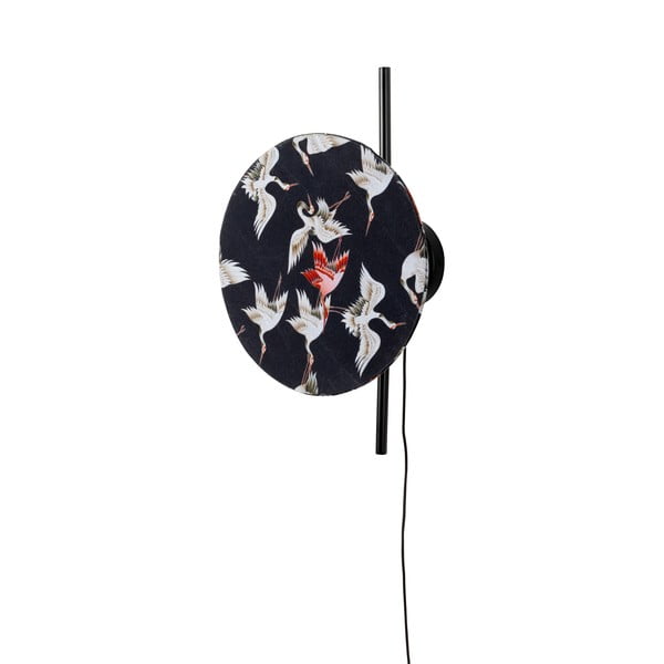 Sieninė lempa juodos spalvos Jaylee – White Label-image-2