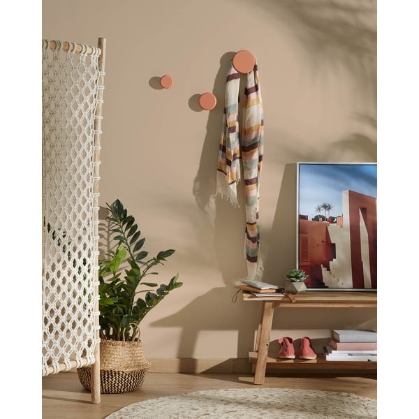 3 oranžinių sieninių pakabų rinkinys Kave Home Nadua-image-3