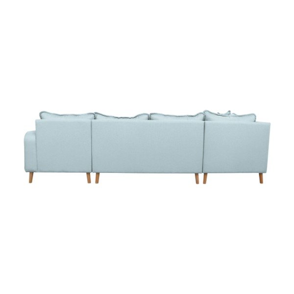 Šviesiai mėlyna kampinė sofa (dešinysis kampas) Beata - Ropez-image-4