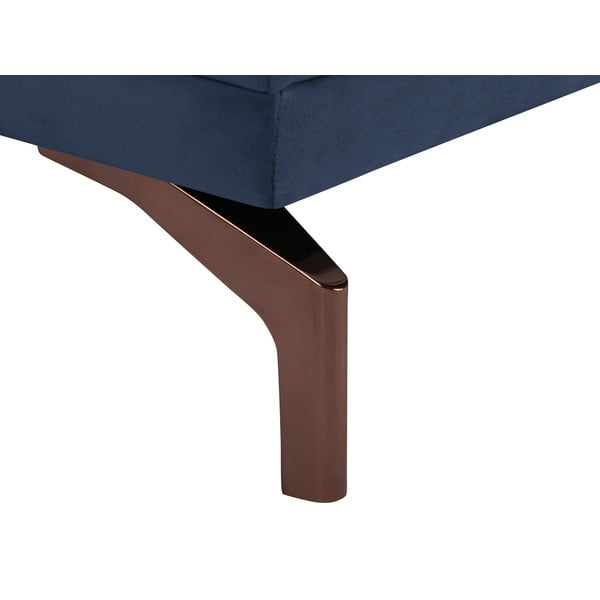 Tamsiai mėlyna trivietė sofa su aukso spalvos kojomis "Windsor & Co Sofos Jupiter-image-4