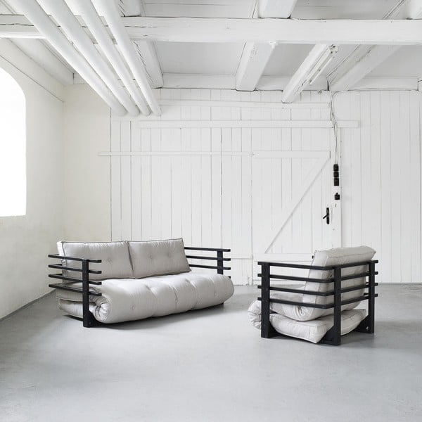 Sofa lova "Karup Funk" juoda/natūrali-image-3