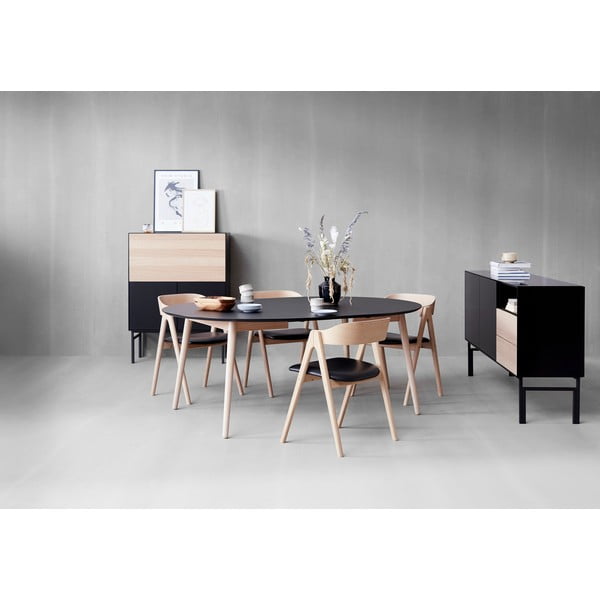 Apvalios formos prailginamas valgomojo stalas ø 135 cm Meza – Hammel Furniture-image-1