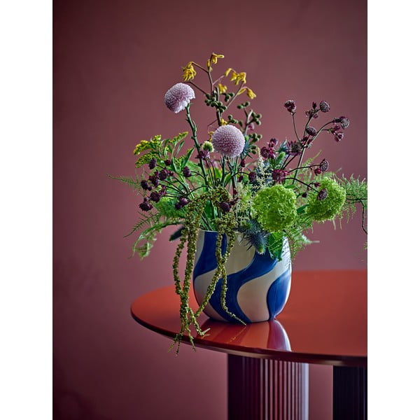 Iš molio rankomis dažytas gėlių vazono dangtelis ø 20,5 cm Romy – Bloomingville-image-1