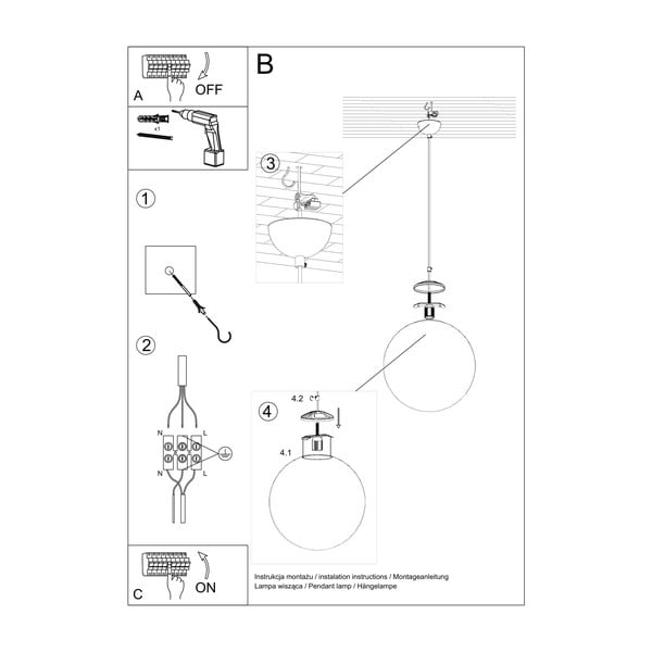 Baltas lubinis šviestuvas Sollux Bianco 30-image-4