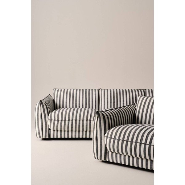 Juodos ir baltos spalvos sofa 264 cm Molton – Jotex-image-2