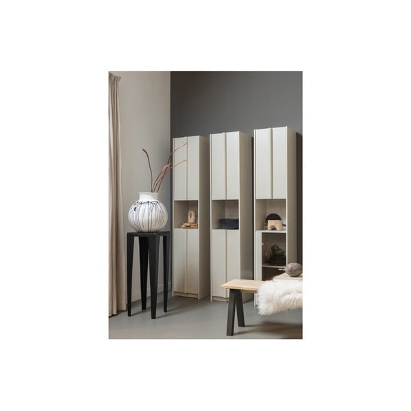 Spintelė kreminės spalvos iš pušies masyvo 40x210 cm Basu – WOOOD-image-1