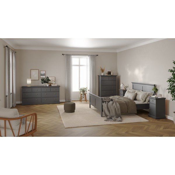 Dvigulė lova pilkos spalvos 140x200 cm Paris – Tvilum-image-1