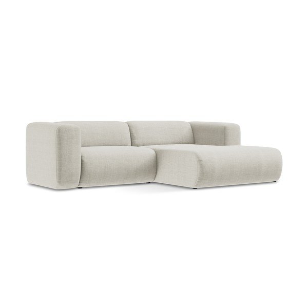 Smėlio spalvos kampinė sofa (su dešiniuoju kampu/su gultu) Ekahi – Makamii-image-2