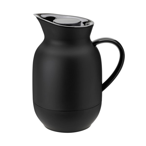 Juodos spalvos iš plastiko termosas 1 l Amphora – Stelton