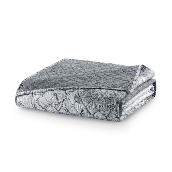 Balta ir pilka dvipusė mikropluošto lovatiesė "DecoKing Alhambra", 220 x 240 cm-image-2