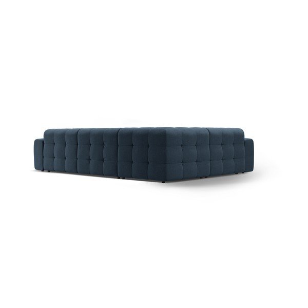 Tamsiai mėlynos spalvos kampinė sofa (su kairiuoju kampu/„L“ formos) Kendal – Micadoni -image-4