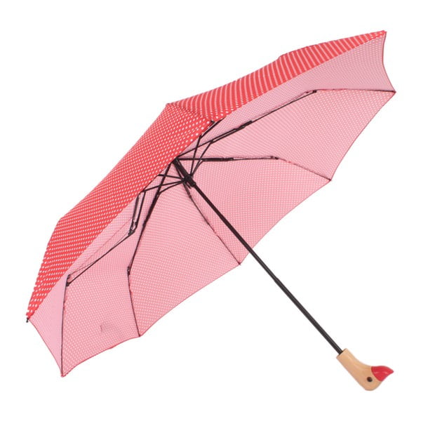 Raudonas sulankstomas skėtis "Ambiance Goose", ⌀ 96 cm