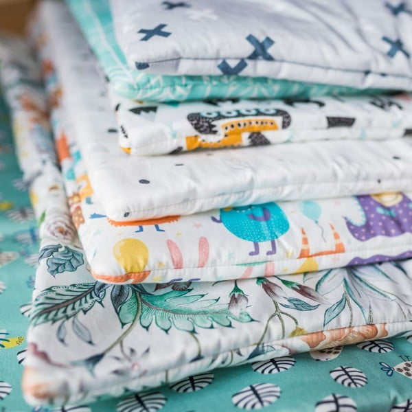 Rožinis lovelės komplektas Sweet Dreams - Yellow Tipi-image-1