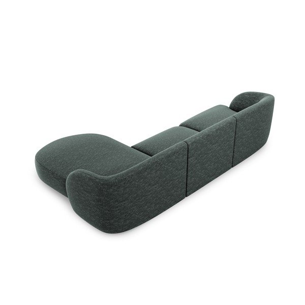 Tamsiai žalia kampinė sofa (dešinysis kampas) Miley - Micadoni Home-image-3