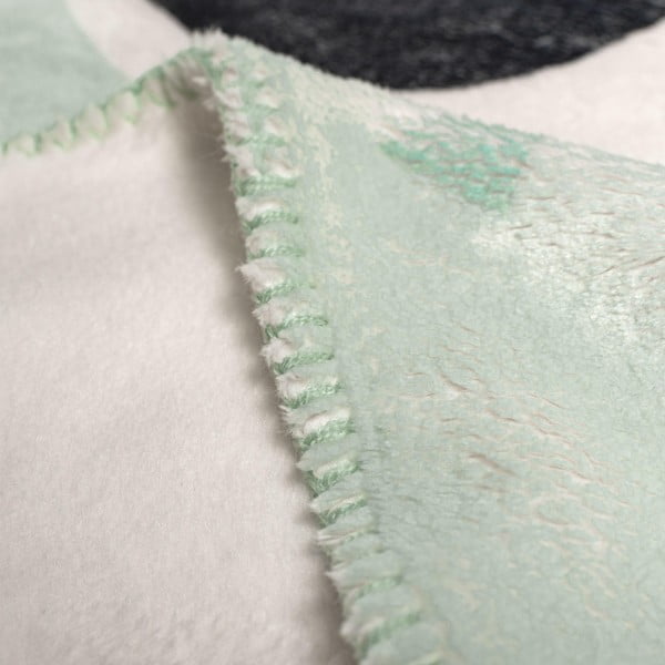 Šviesiai žalia mikropluošto antklodė kūdikiams 140x110 cm Panda - Moshi Moshi-image-2