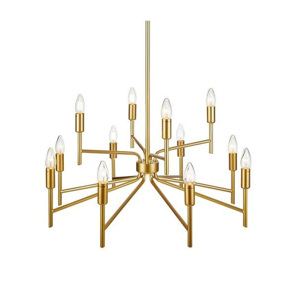 Dvylikos atramų auksinis pakabinamas šviestuvas Markslöjd Regent-image-3
