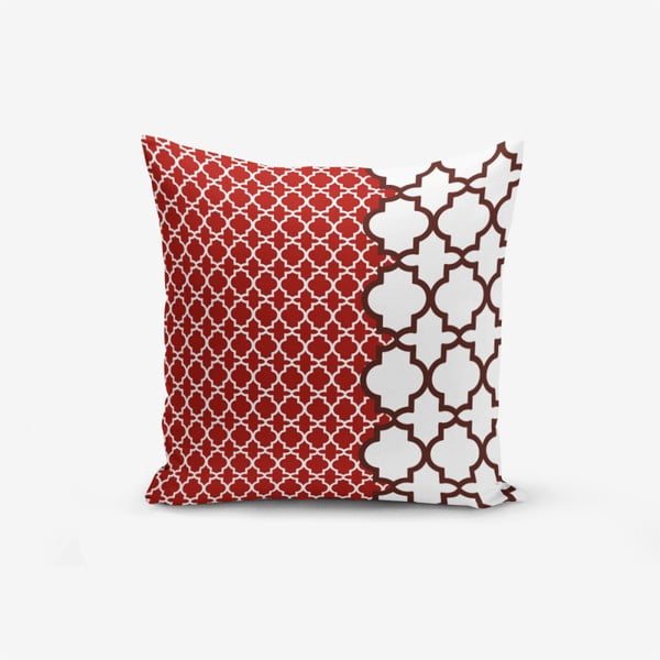 Minimalistiniai pagalvių užvalkalai Geometric Rojo, 45 x 45 cm