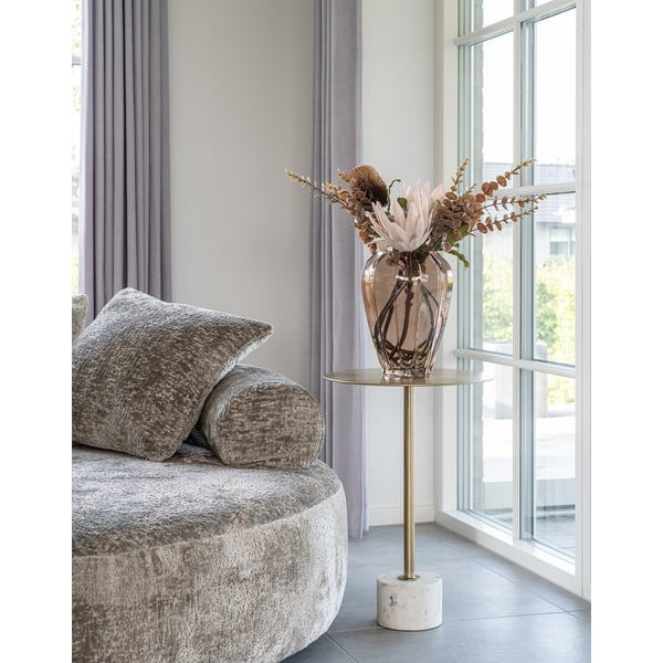 Iš metalo apvalios formos šoninis stalas ø 41 cm Lecco – House Nordic-image-1