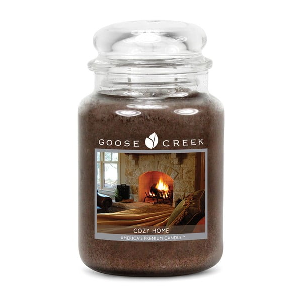Kvapnioji žvakė stikliniame indelyje "Goose Creek Cozy Home", 150 valandų degimo