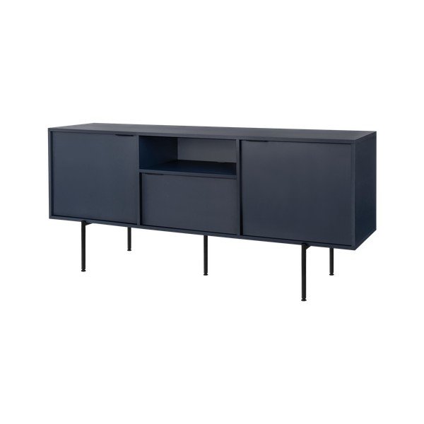 Tamsiai mėlynos spalvos TV spintelė 180x79x50 cm Bau – noo.ma