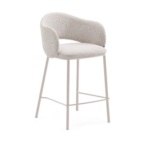 Dramblio kaulo spalvos baro taburetė (sėdynės aukštis 65 cm) Maina – Kave Home