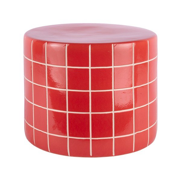 Iš keramikos apvalios formos šoninis stalas ø 42 cm Retro Tiles – Leitmotiv