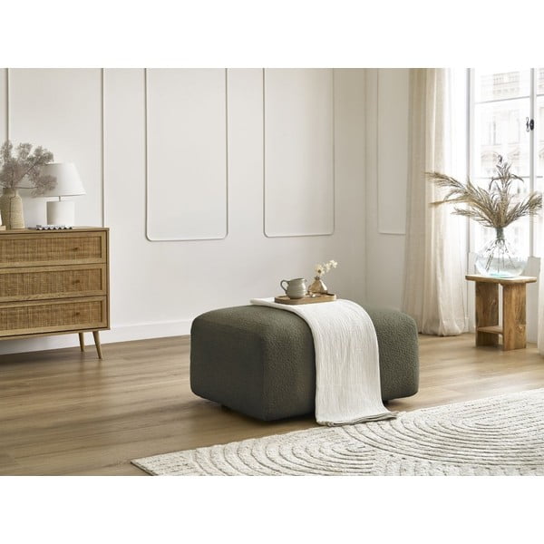 Iš boucle taburetė žalios spalvos Tina – Bobochic Paris-image-1