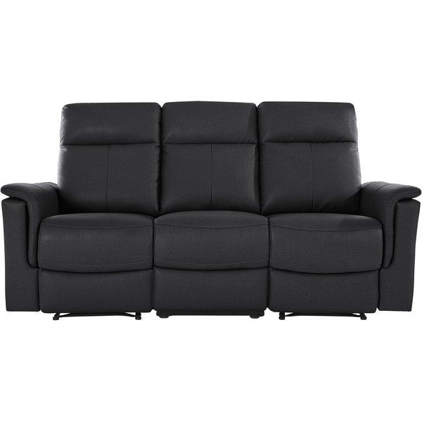 Iš odos sofa juodos spalvos 197 cm Southbrook – Støraa