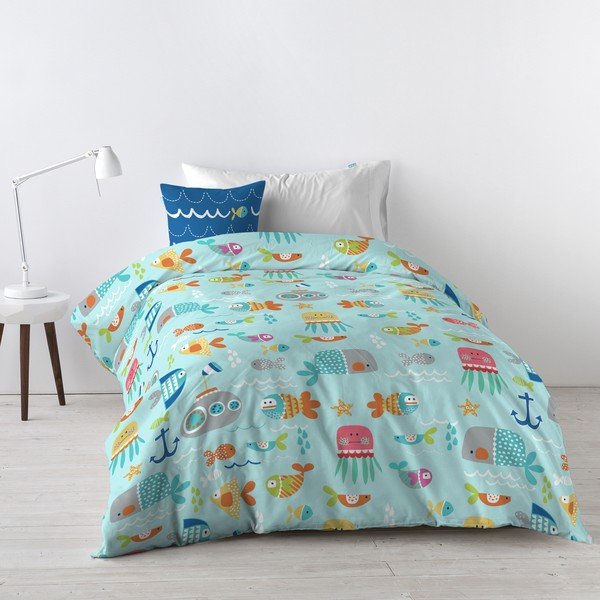 Medvilninė vaikiška patalynė Moshi Moshi Sea Life, 140 x 200 cm-image-1
