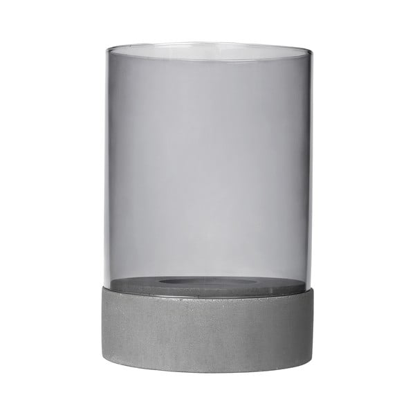 Pilkos spalvos žvakidė su betoniniu pagrindu Blomus Concrete