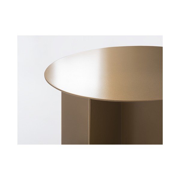 Konferencijų stalas aukso spalvos "Custom Form Oli", ⌀ 50 cm-image-3
