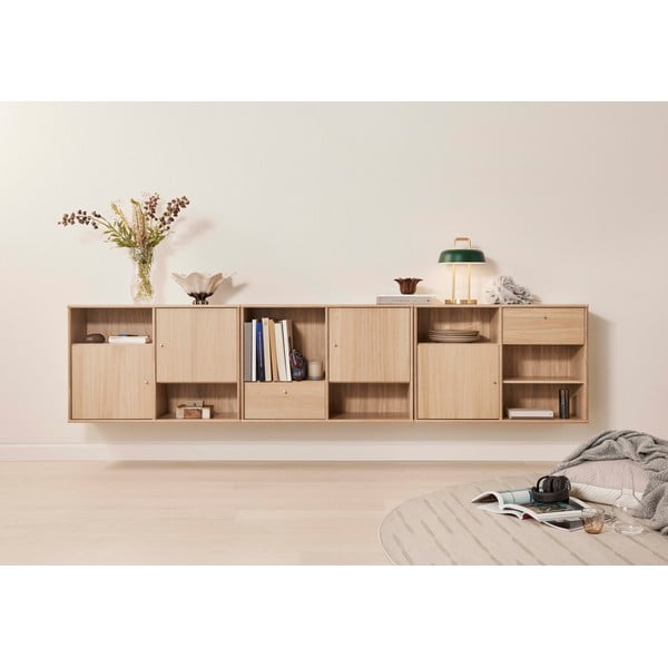 Ąžuolinė žema komoda 267x61 cm Mistral - Hammel Furniture-image-4