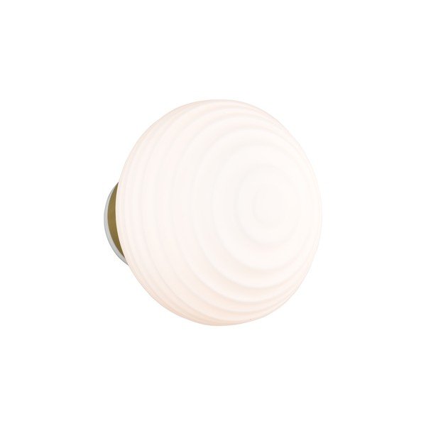 Baltos spalvos iš stiklo sieninė lempa LED USB ø 15,5 cm Earl – Reality-image-3