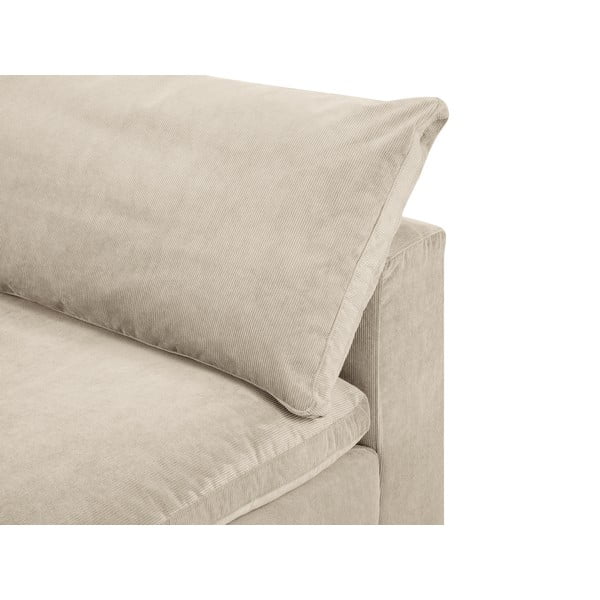 Smėlio spalvos apverčiama kampinė modulinės sofos dalis Windsor & Co Sofas Galaxy-image-1