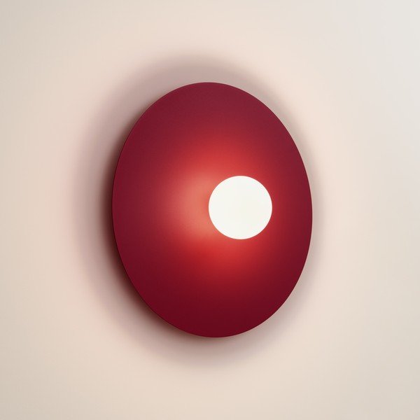 Bordo spalvos iš metalo sieninė lempa ø 50 cm AKE – Thoro-image-3