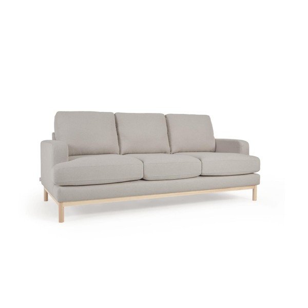 Pilkos spalvos sofa iš boucle 203 cm Mihaela – Kave Home-image-2