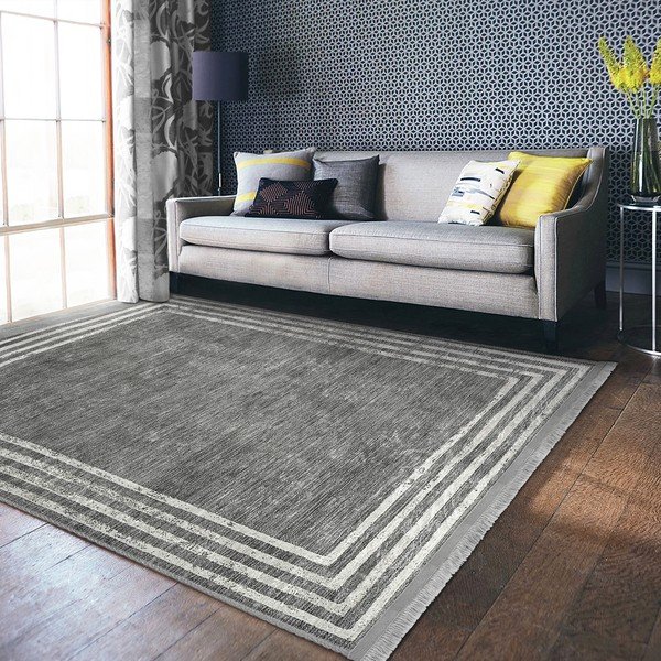 Pilkas kilimas 80x150 cm - Mila Home-image-3