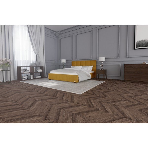 Oranžinės spalvos dvigulė lova Guy Laroche Home Allure, 140 x 200 cm-image-3