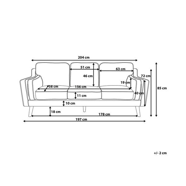 Smaragdo žalios spalvos trijų vietų aksominės išvaizdos sofa "Monobeli Steven-image-3