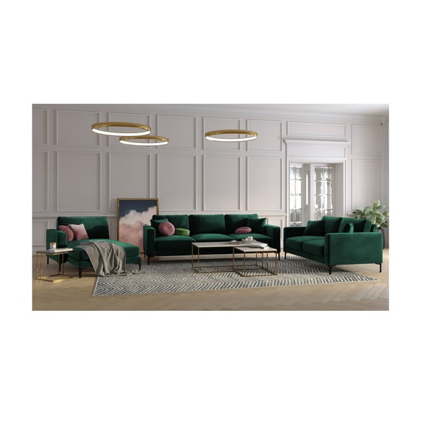 Turkio spalvos aksominė sofa Kooko Home Harmony, 158 cm-image-4
