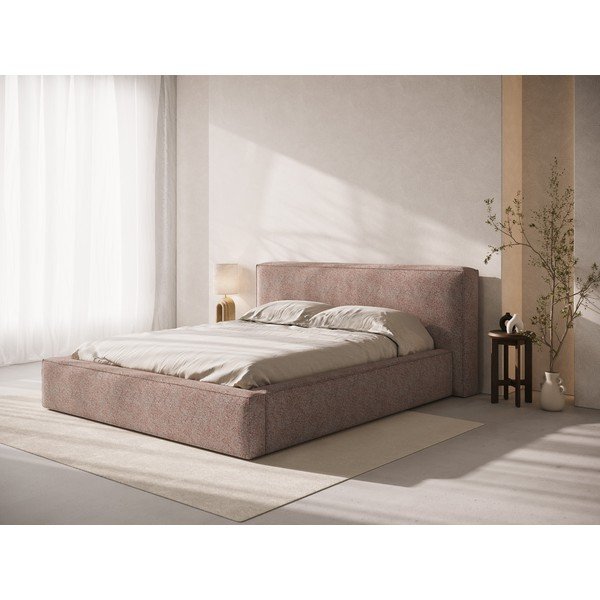 Šviesiai rožinės spalvos iš audinio galvūgalis 209x100 cm Olivia – Micadoni -image-1