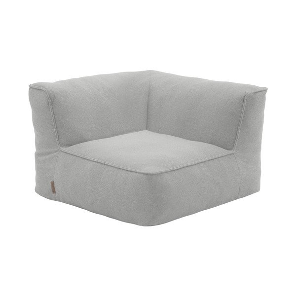 Šviesiai pilkos spalvos modulinė sodo taburetė iš boucle (kintama) Grow – Blomus